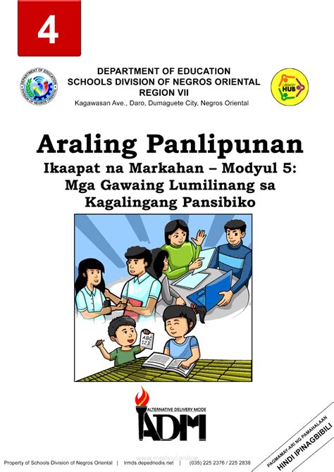 gawaing pansibiko|Grade 4 Araling Panlipunan Modyul: Kagalingang Pansibiko: .